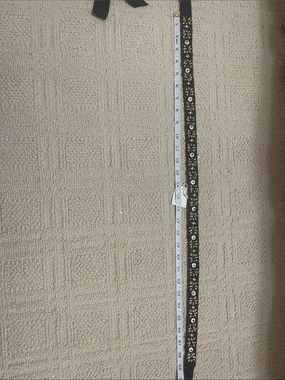 J. Crew fabric belt with gems NWT - Picture 3 of 3